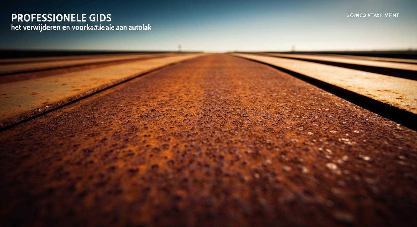 Oxidatie van autolak verwijderen met polish op een rode auto in een garage